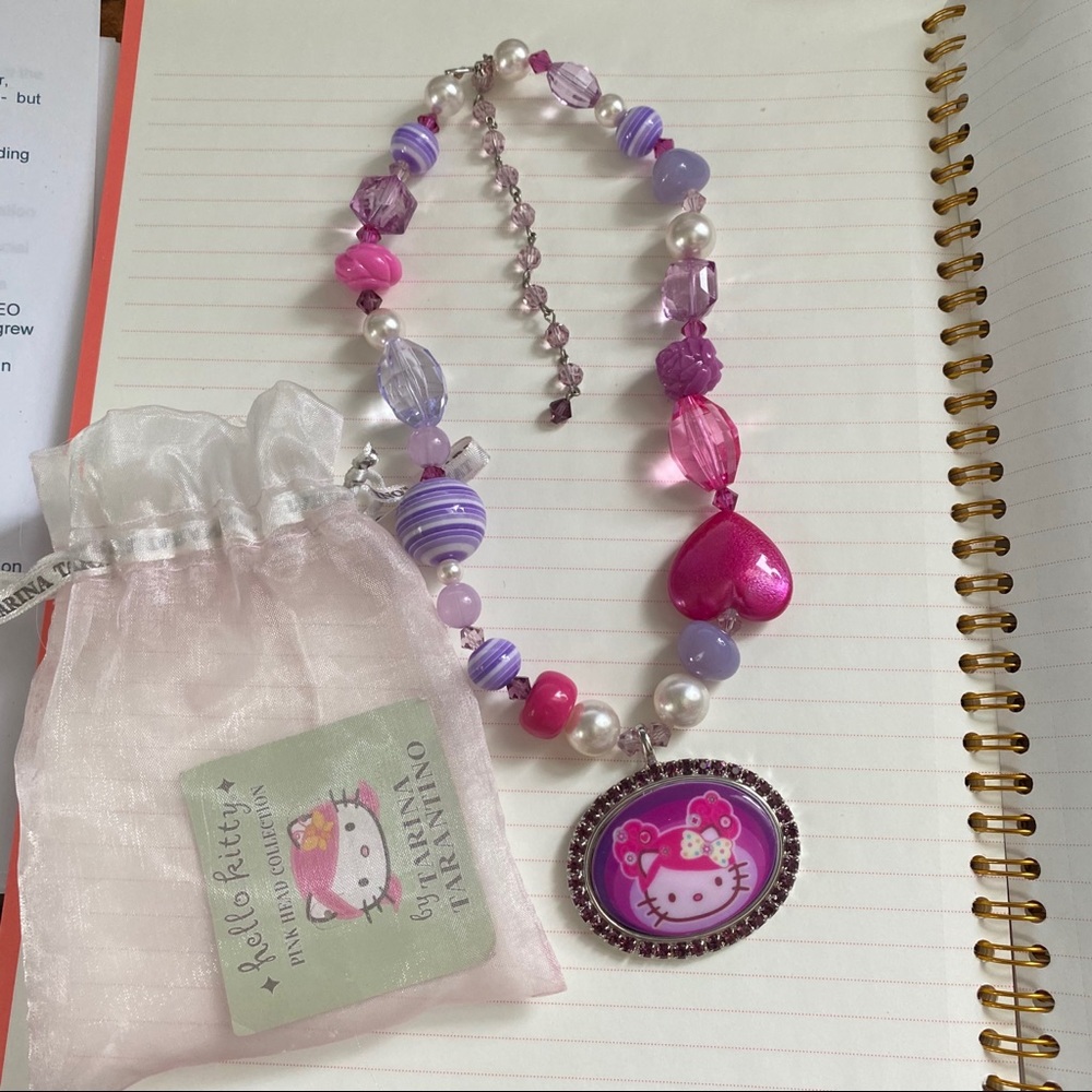 Tarina Tarantino Hello Kitty Pink necklace